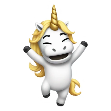 unicorn dabbing sticker