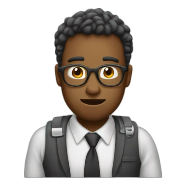 stressfull working at job sticker