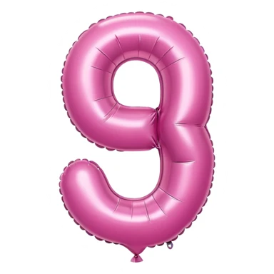 pink number 0 balloon sticker