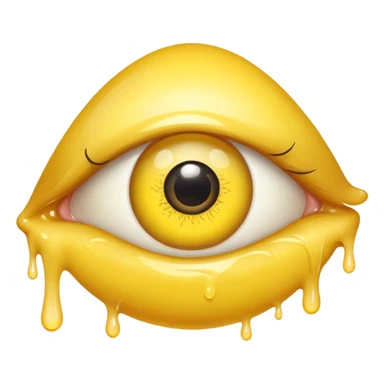 eye booger, small yellow gooey substance in the corner of an eye sticker