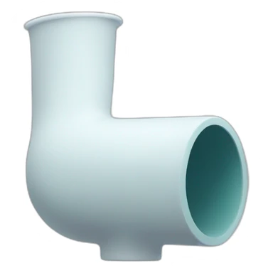 a big white water pipe sticker