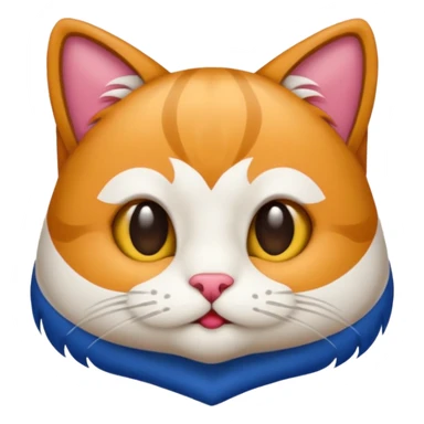 Emoji de un gato de 3 colores  sticker
