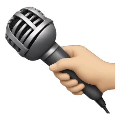 hand letting mic drop sticker