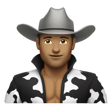 white bull rider sticker
