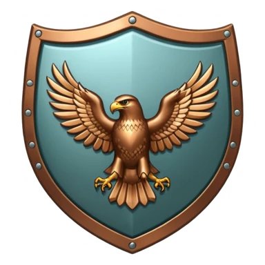 Hawk shield emblem sticker