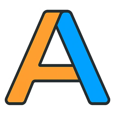 Anthropic logo, stylized A letterform, innovative, professional, tech branding sticker