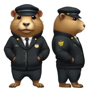 capybara bouncer sticker