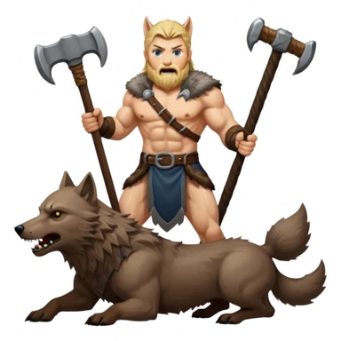 Norse Vider, who killed the Wolf Fenrir sticker