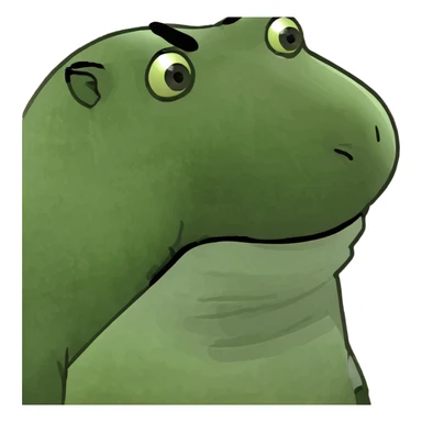 A pooping capybara sticker