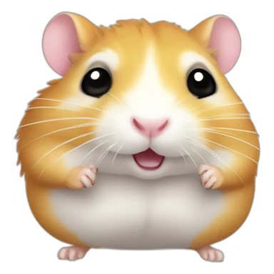 hamster-with-big-claw sticker