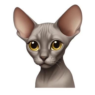 A quiet sphinx cat sticker