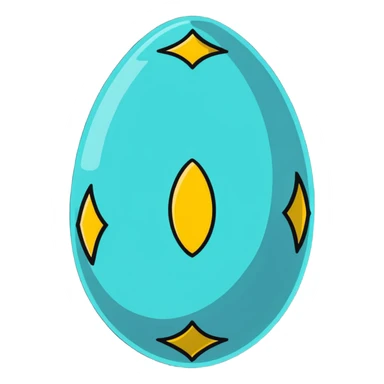 Beautifully decorated Easter egg sticker