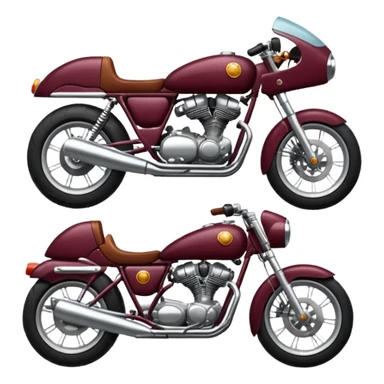 burgundy motorcycle sticker
