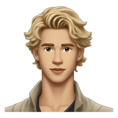 Austin Butler handsome actor dune sticker