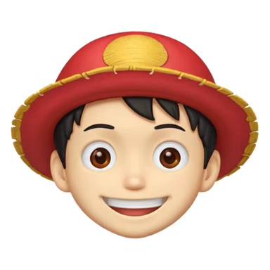 luffy emoji sticker