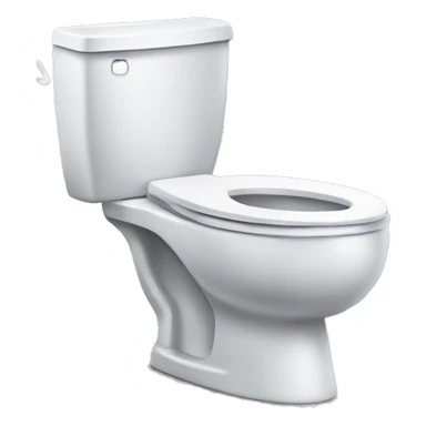 A toilet with a singing head coming out of it sticker