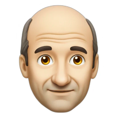 Xavier Niel Free face big nose balding sticker