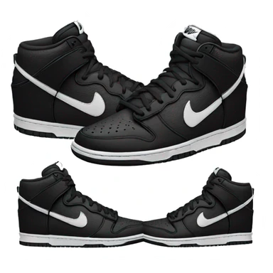black nikes dunks sticker