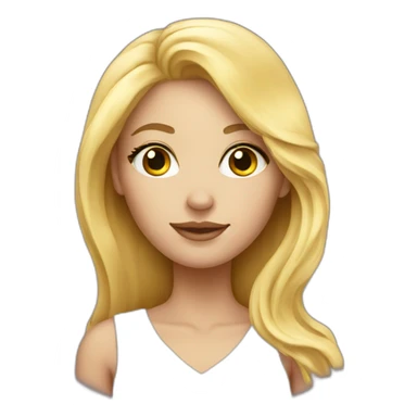 Astrology blonde girl sticker