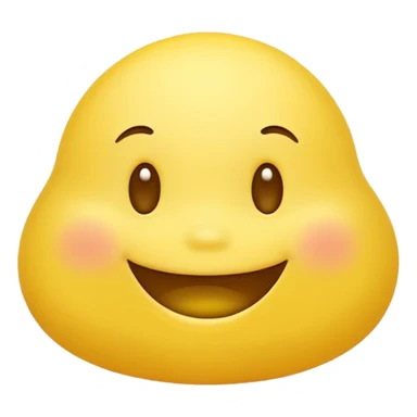 Yellow blob with face sticker