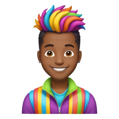 Black men funk guy  sticker