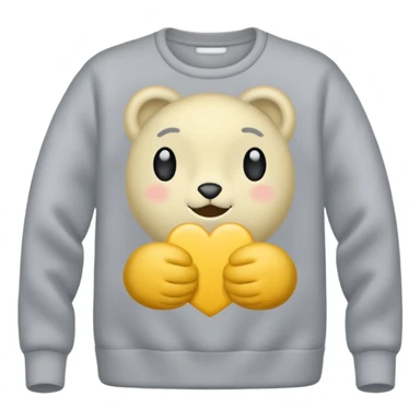 blank grey pullover on white background sticker