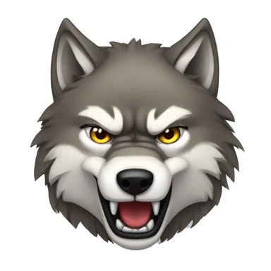 anger wolf sticker