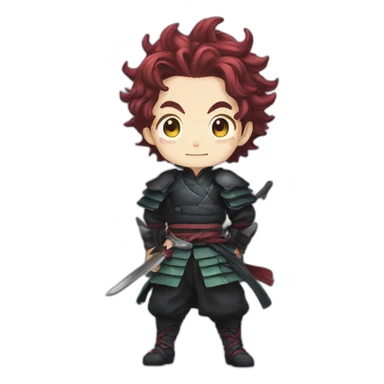 Tanjiro demon slayer sticker