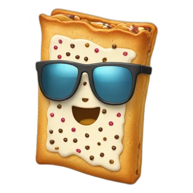 pop tart wearing sunglasses sticker