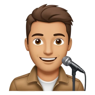 Happy Rock Pop Music Male Singer in his 30s sticker