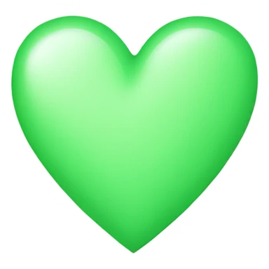 light green heart sticker
