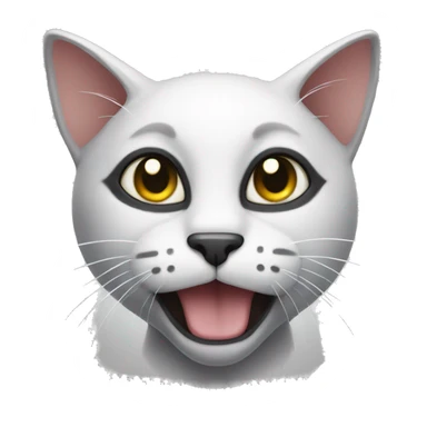 black cat with white win sticker