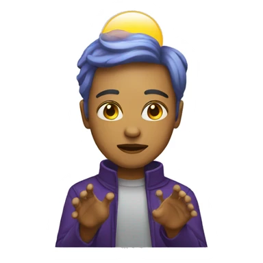 person with psychic powers sticker