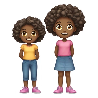 Big sister and little sister sticker