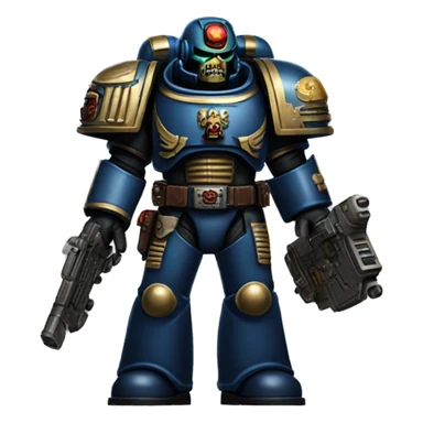 Space marine from warhammer sticker