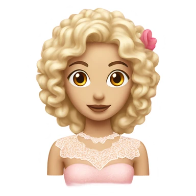 Lace pink valentine  sticker