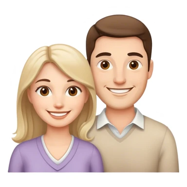 Husband and wife sticker