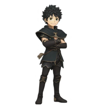 Black clover Asta sticker
