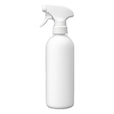white spray bottle sticker