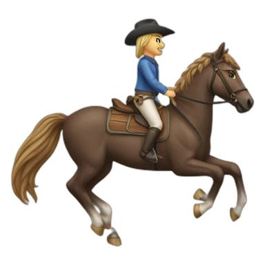 Mais c’est sur un cheval sticker