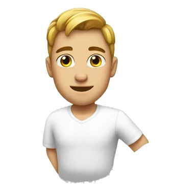 cool guy in white shirt sticker