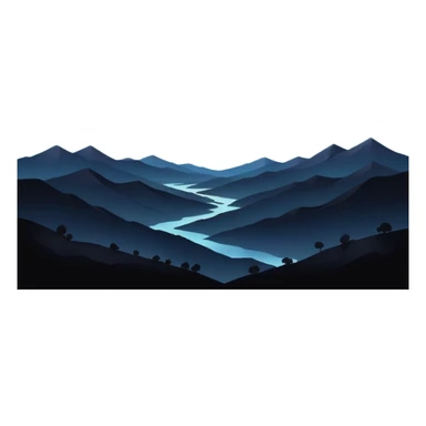 Edgy Black night sky Aesthetic scene scenery full picture  sticker