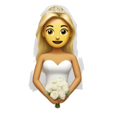 Trump in wedding dress sticker
