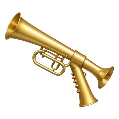long blow horn sticker
