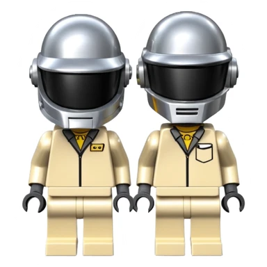 Daft punk in lego mini fit style. sticker