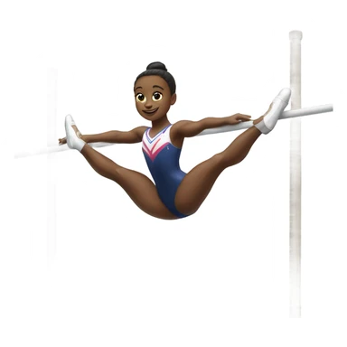Unevenbars with gymnast sticker