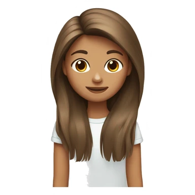 A brown-haired girl and a Yorkshire terrier sticker