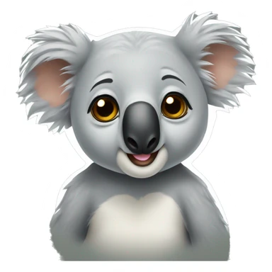 koala lauhingh sticker