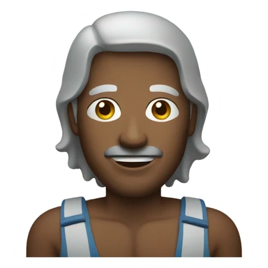 man on the beach sticker