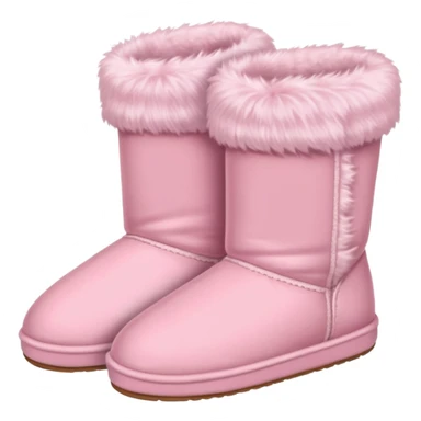 Soft pink boots slippers sticker
